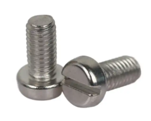 Cheese head slotted machine screw